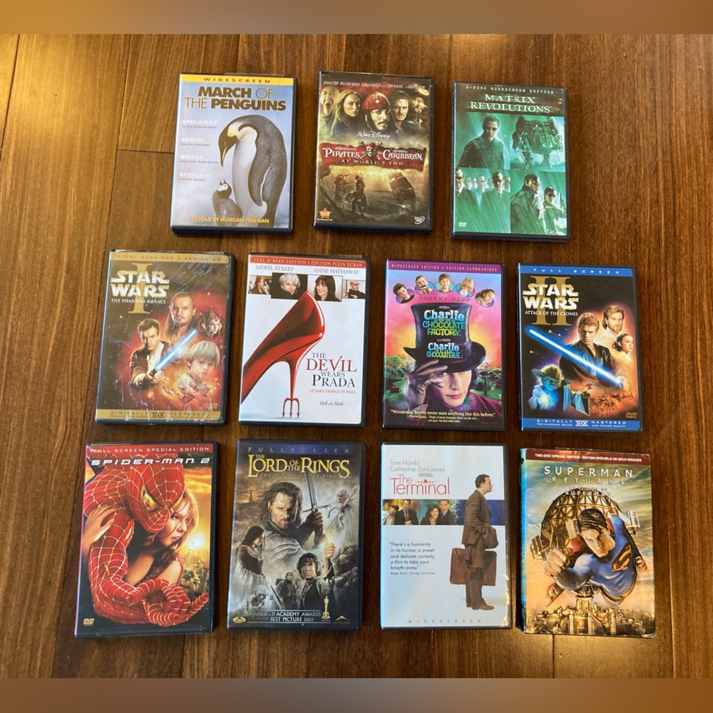 Popular Movie DVDs (11)